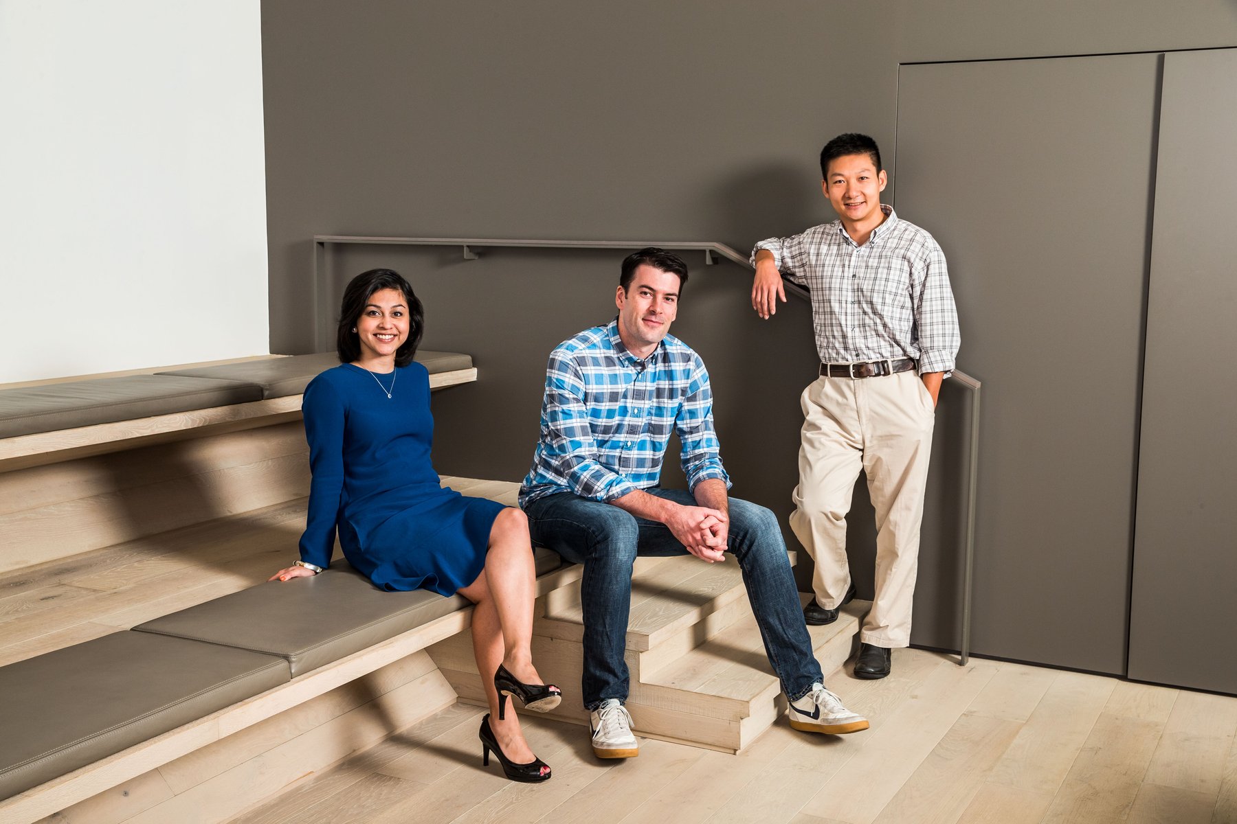 Confluent's founders Jay Kreps, Neha Narkhede and Jun Rao. 