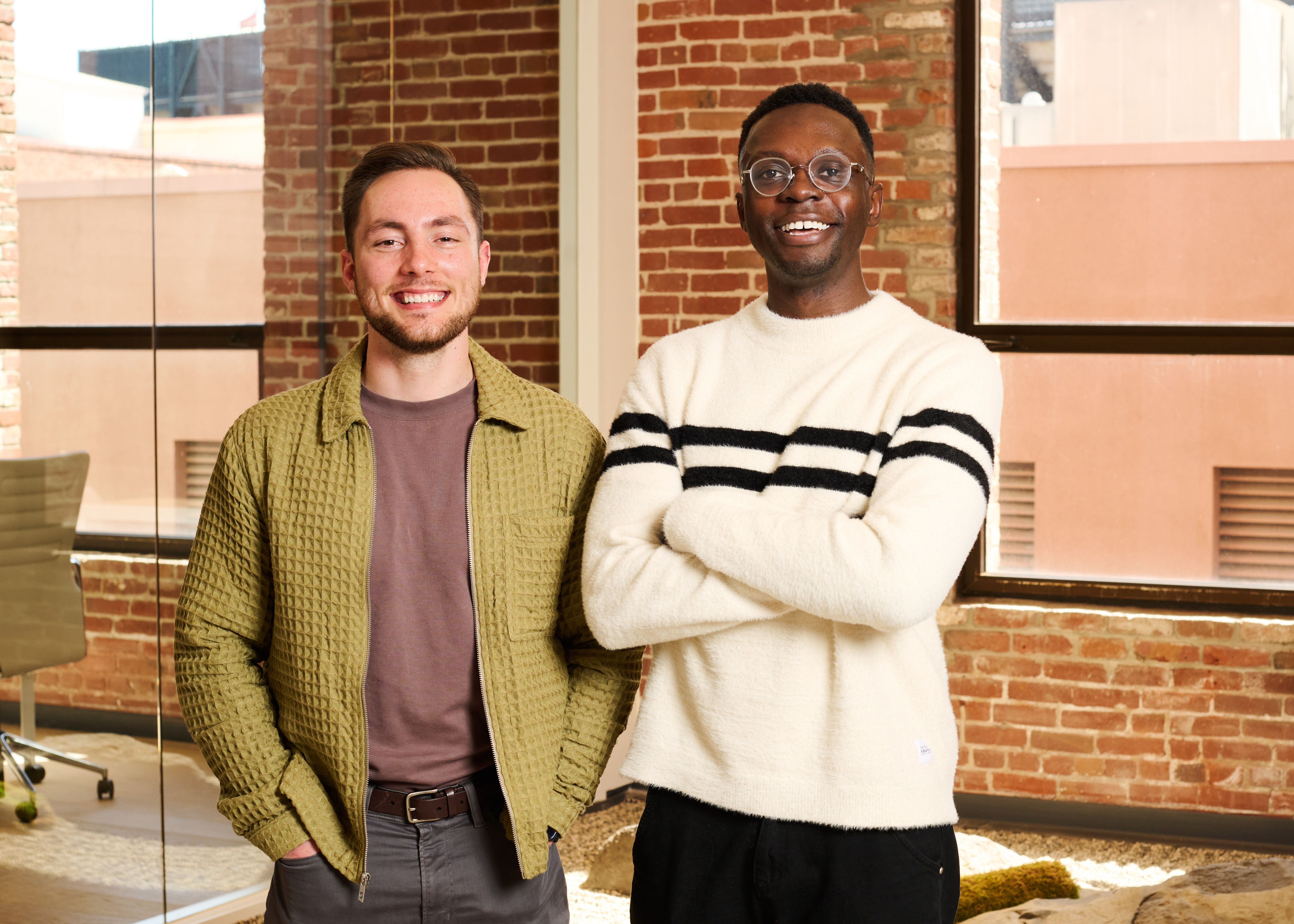 Vizcom co-founders Kaelan Richards and Jordan Taylor.