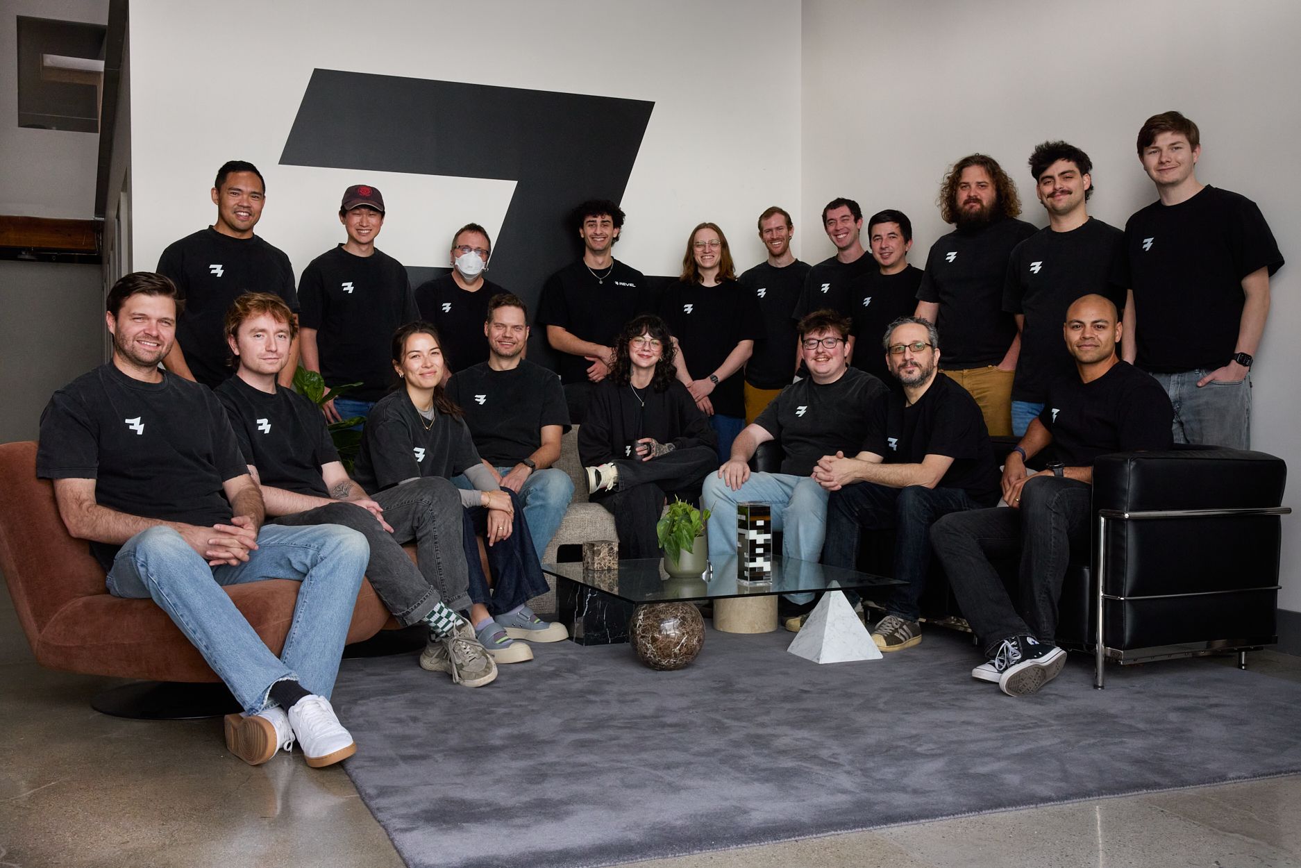 CEO &amp; founder Scott Morton (left) with the Revel team