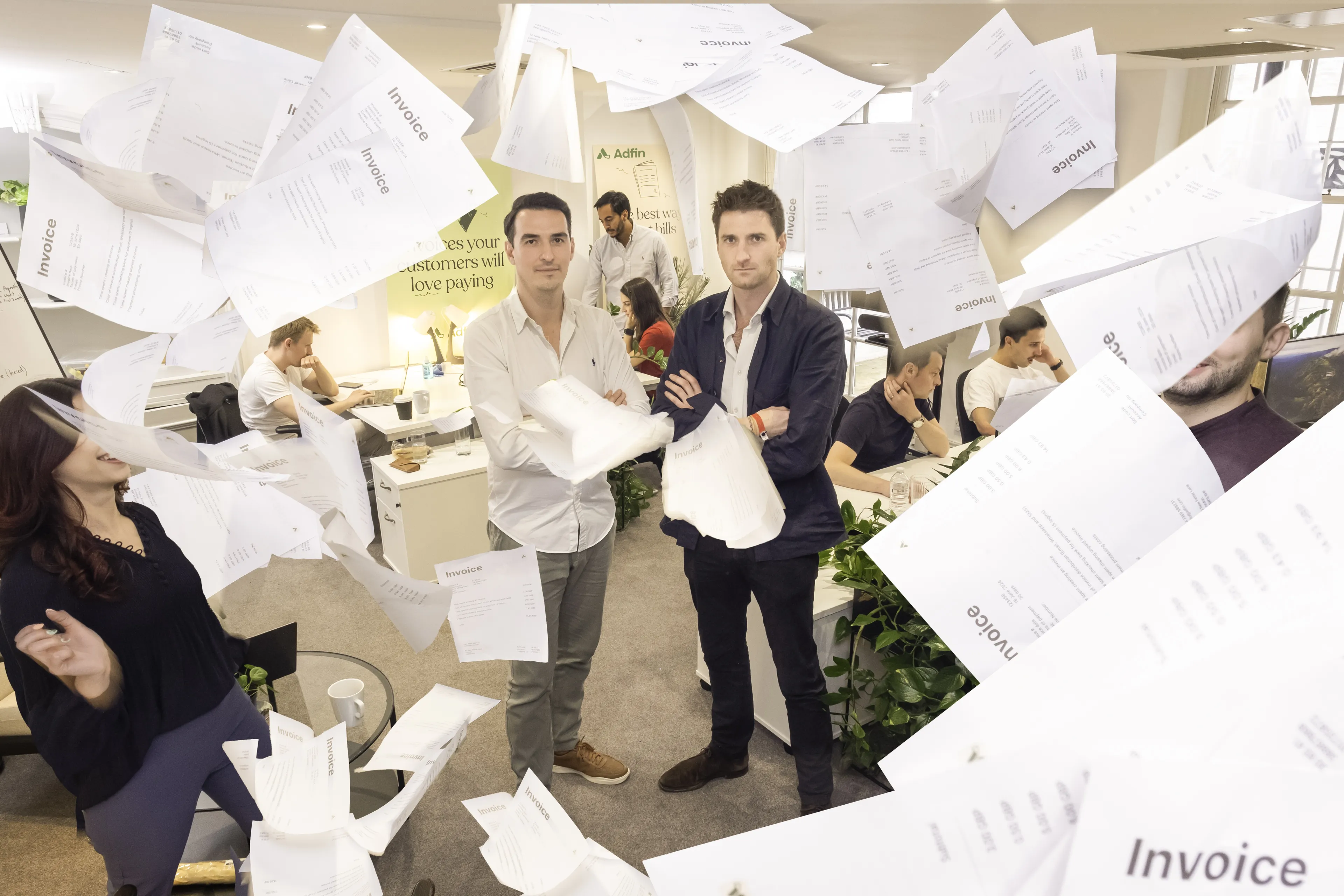 Adfin co-founders Ciprian Diaconasu (left) and Tom Pope (right)