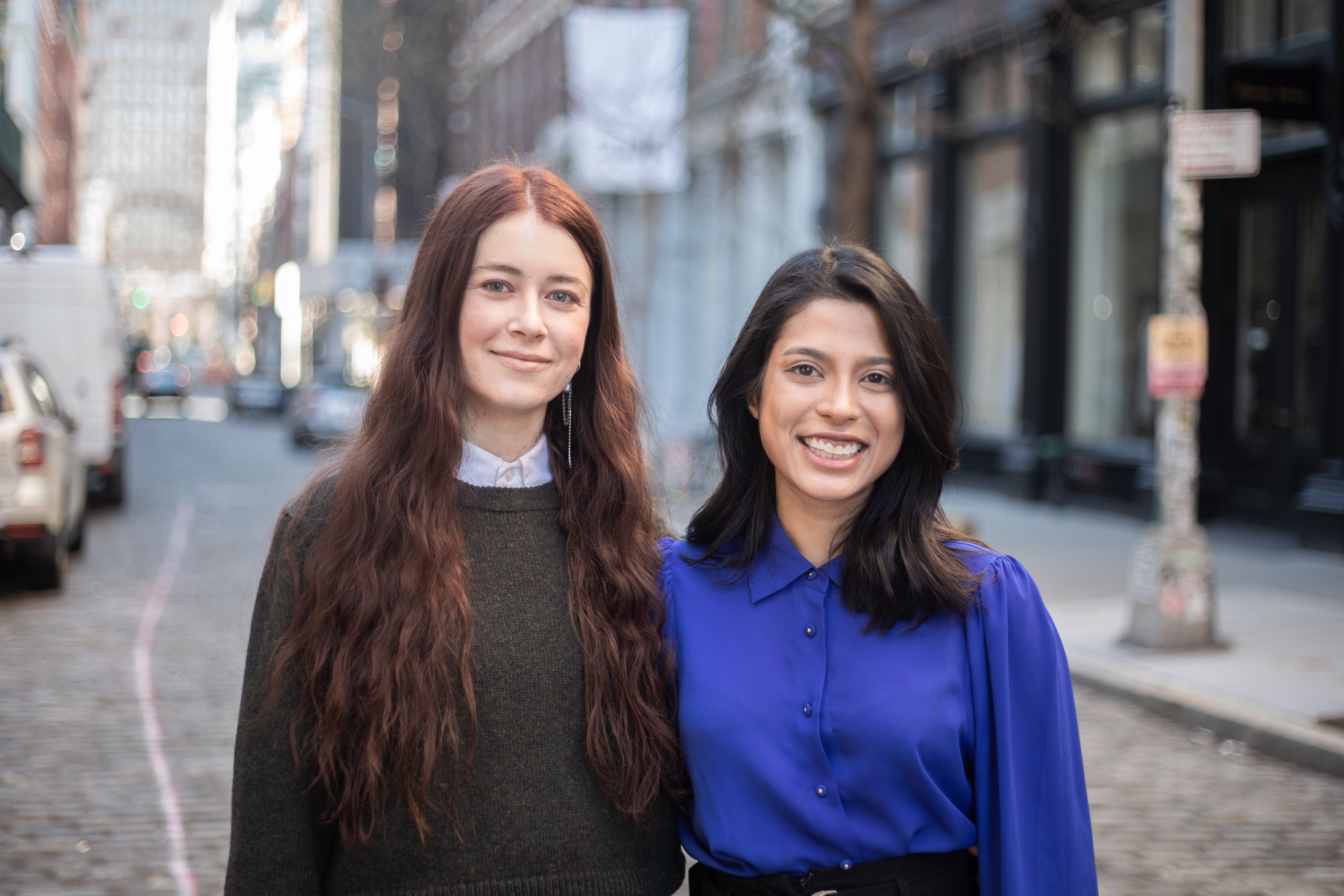 Beam co-founders Viveka Hulyalkar (right) and Alex Sadhu (left).