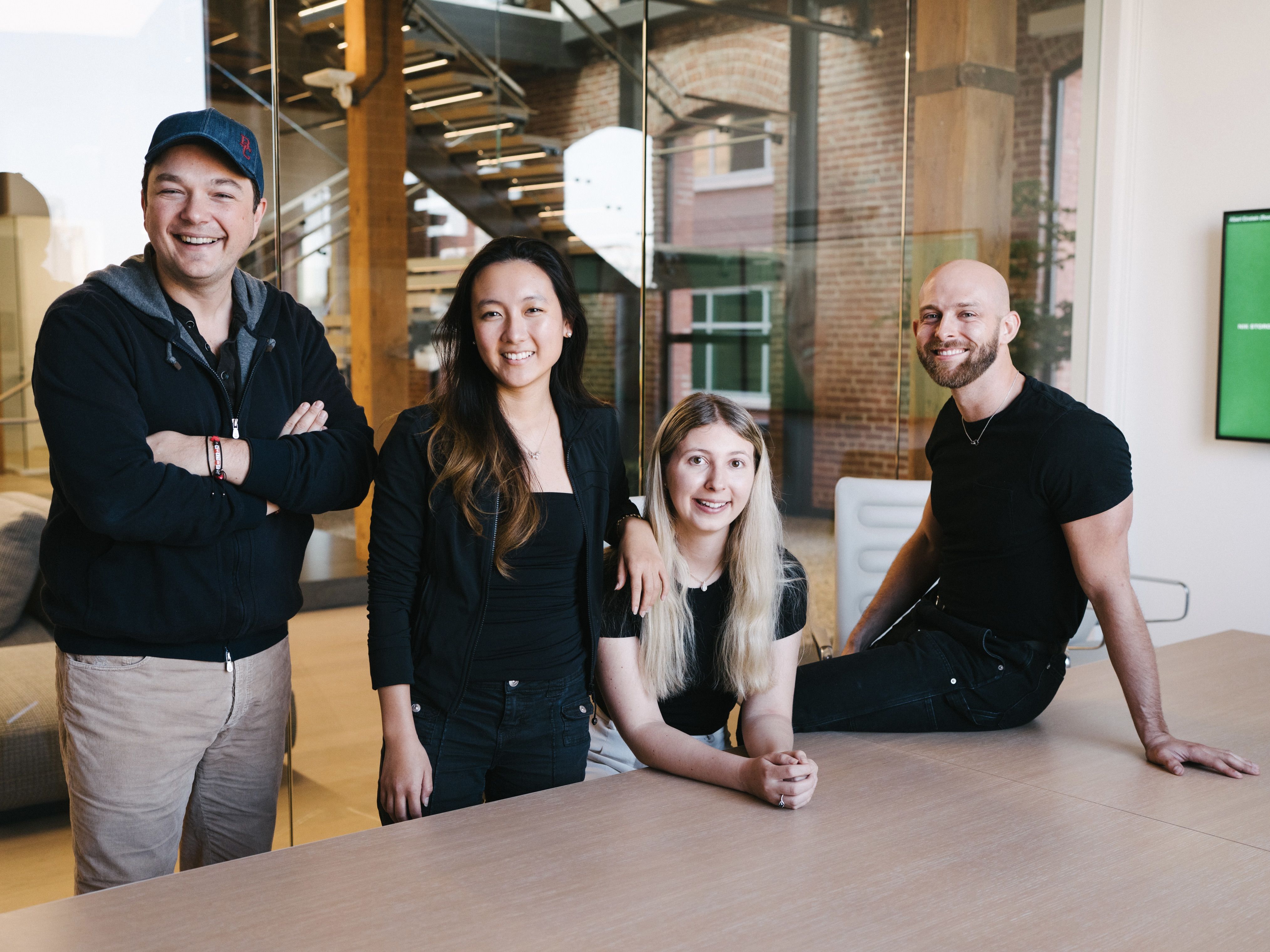 Index Partner Vlad Loktev, Intelligence co-founders Grace Li and Kamryn Ohly, and Index Partner Eryk Dobrushkin