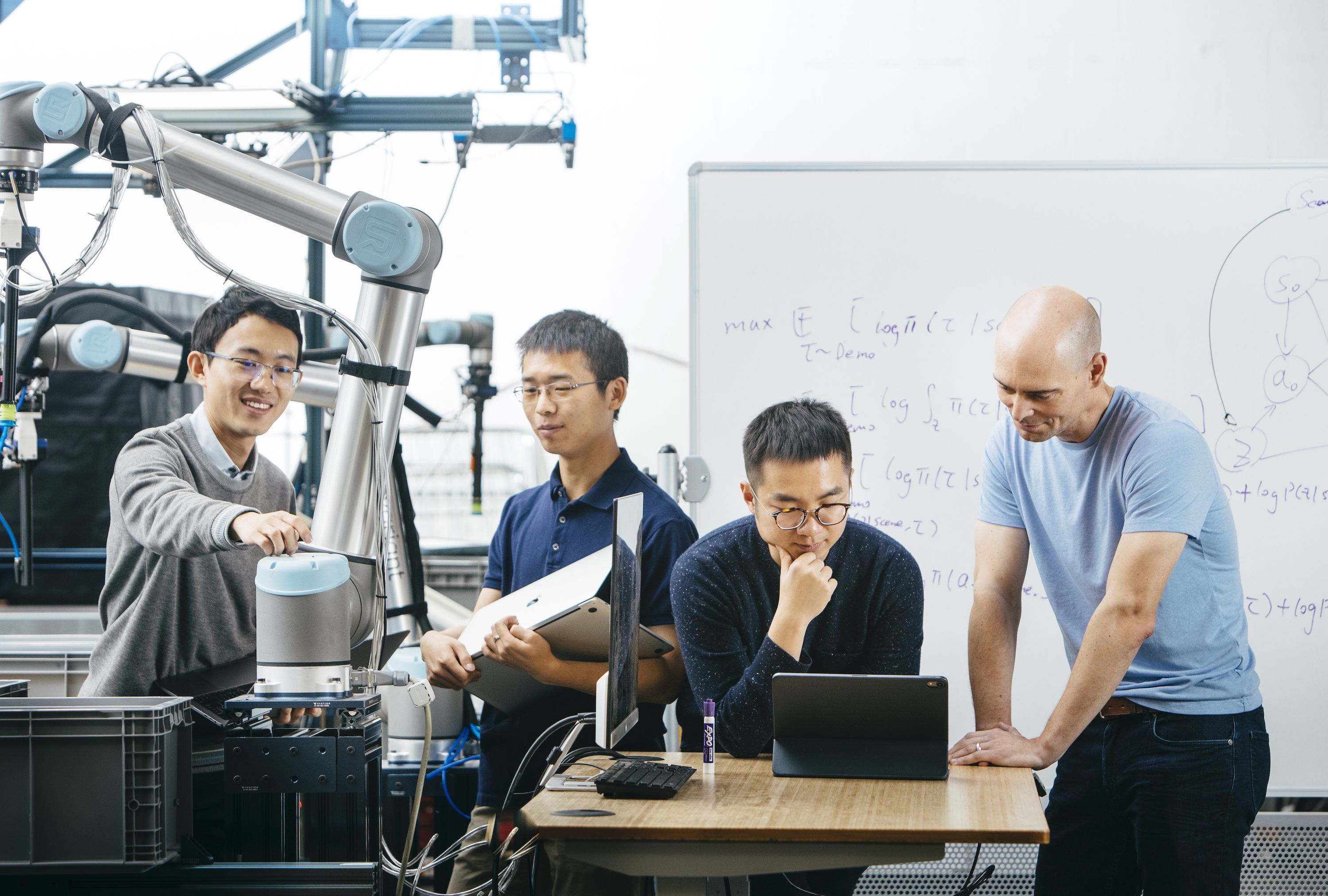 Covariant co-founders_ L-R, Tianhao Zhang, Rocky Duan, Peter Chen, Pieter Abbeel credit, Elena Zhukova (1).jpg