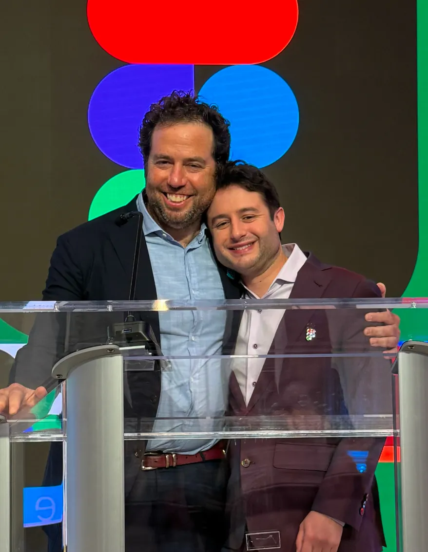 Index's Danny Rimer with Dylan Field of Figma