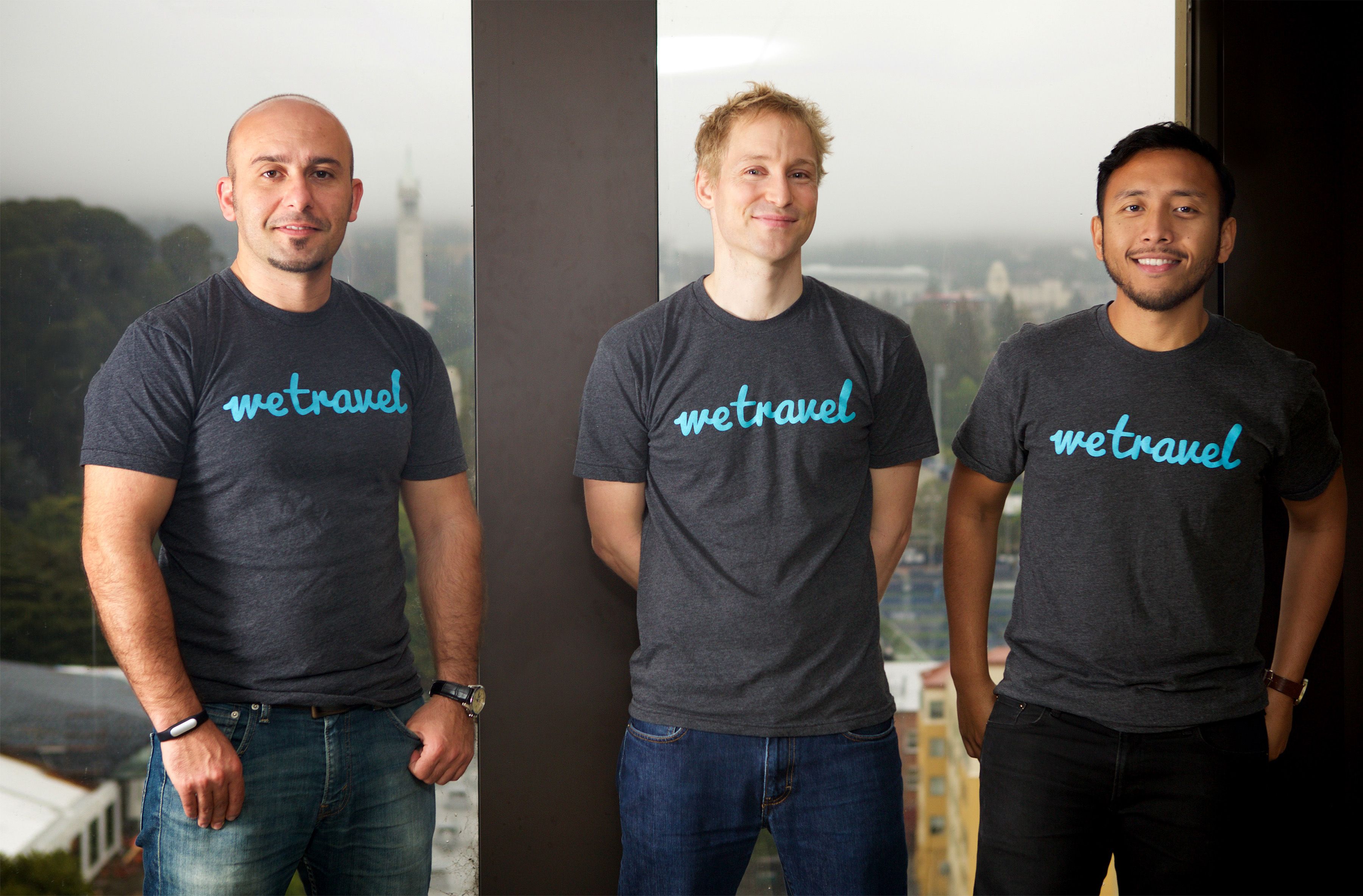 WeTravel co-founders (from left to right) Garib Mehdiyev, Johannes Koeppel, and Zaky Prabowo
