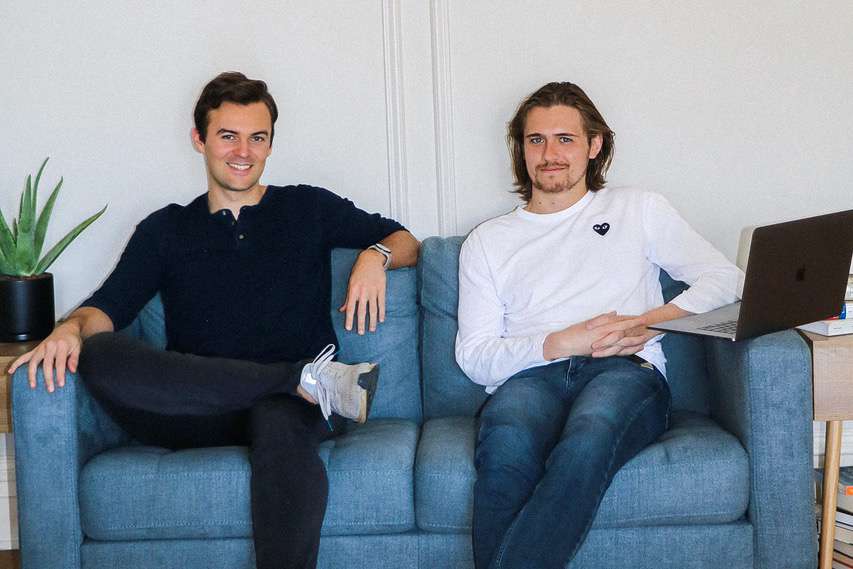 The Co-founders of Transcend: Ben Brook (left) and Michael Farrell (right)