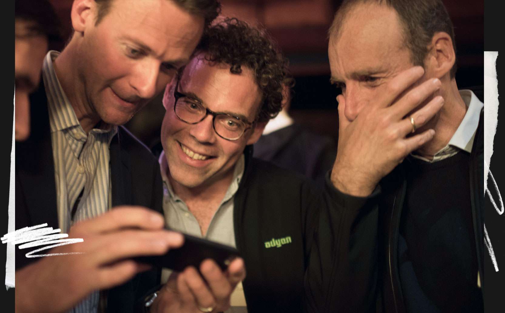 Jan Hammer of Index Ventures with Pieter van der Does and Roelant Prins of Adyen