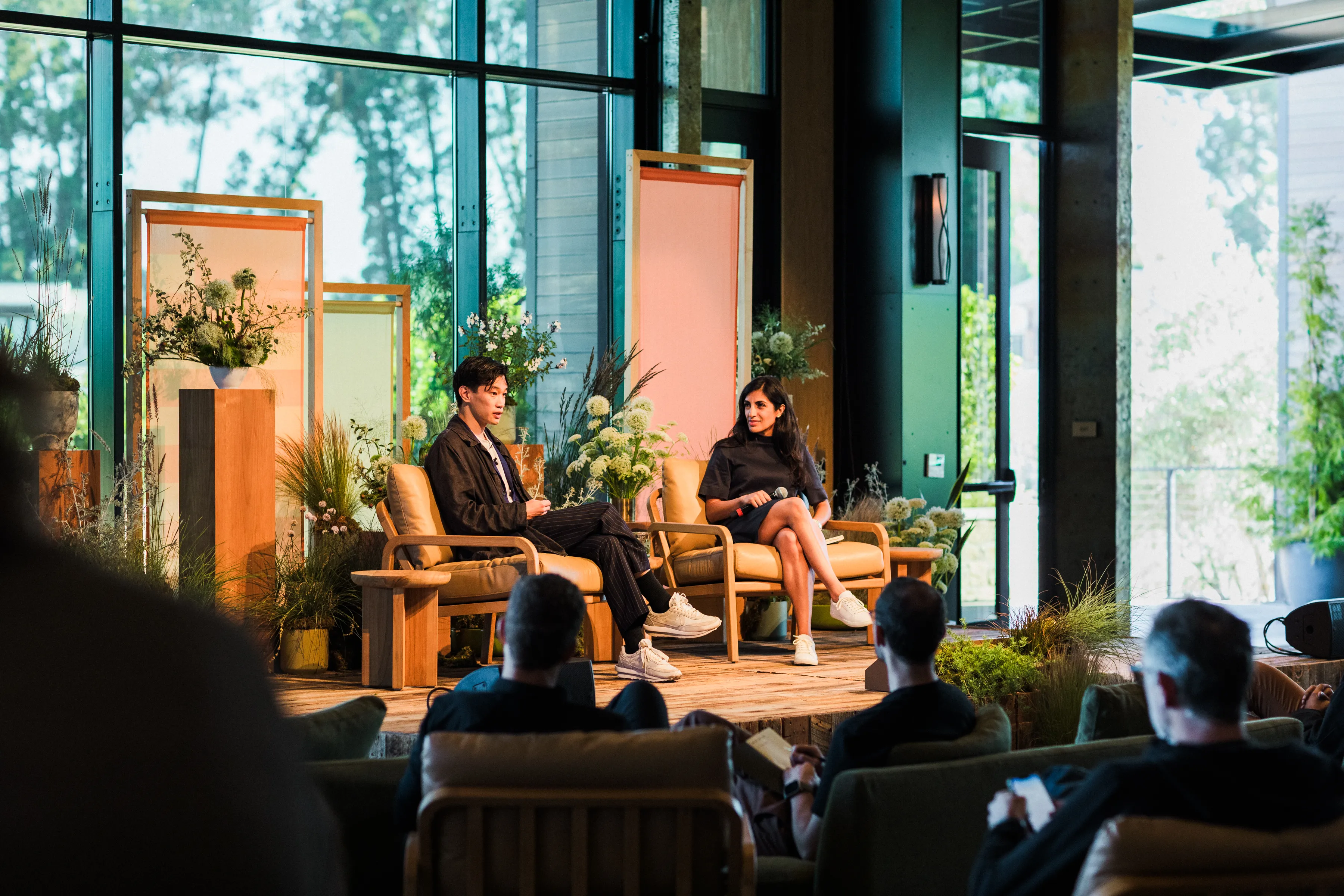 Ivan Zhao of Notion with Nina Achadjian of Index Ventures.