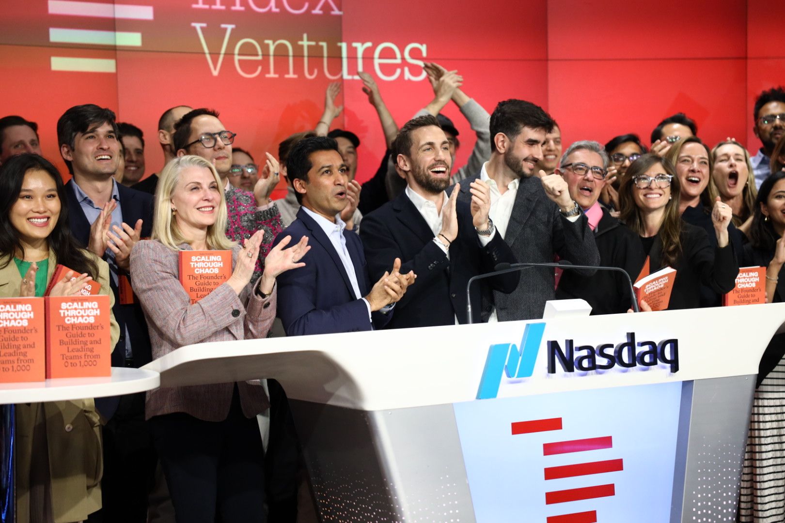 Index Ventures and founders at Nasdaq
