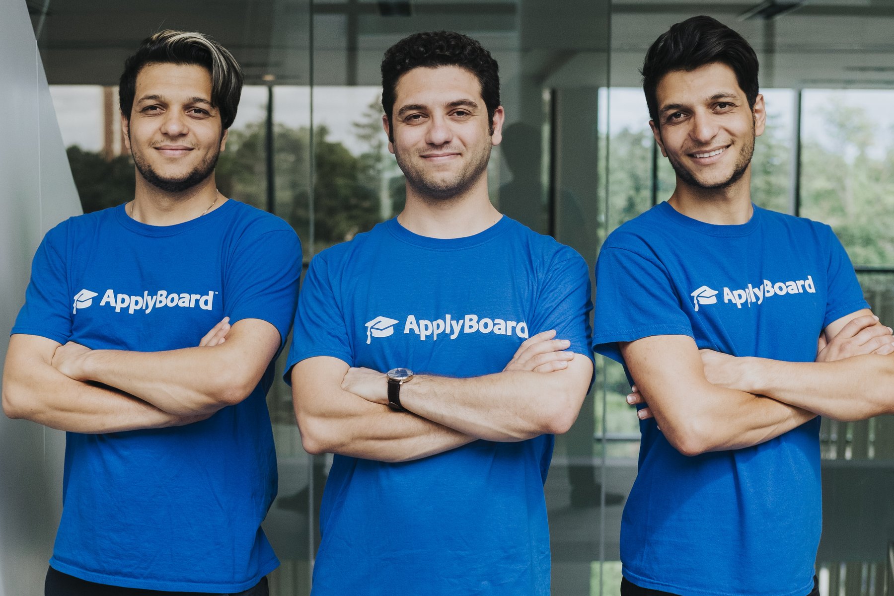 ApplyBoard co-founders Meti, Martin, and Massi Basiri