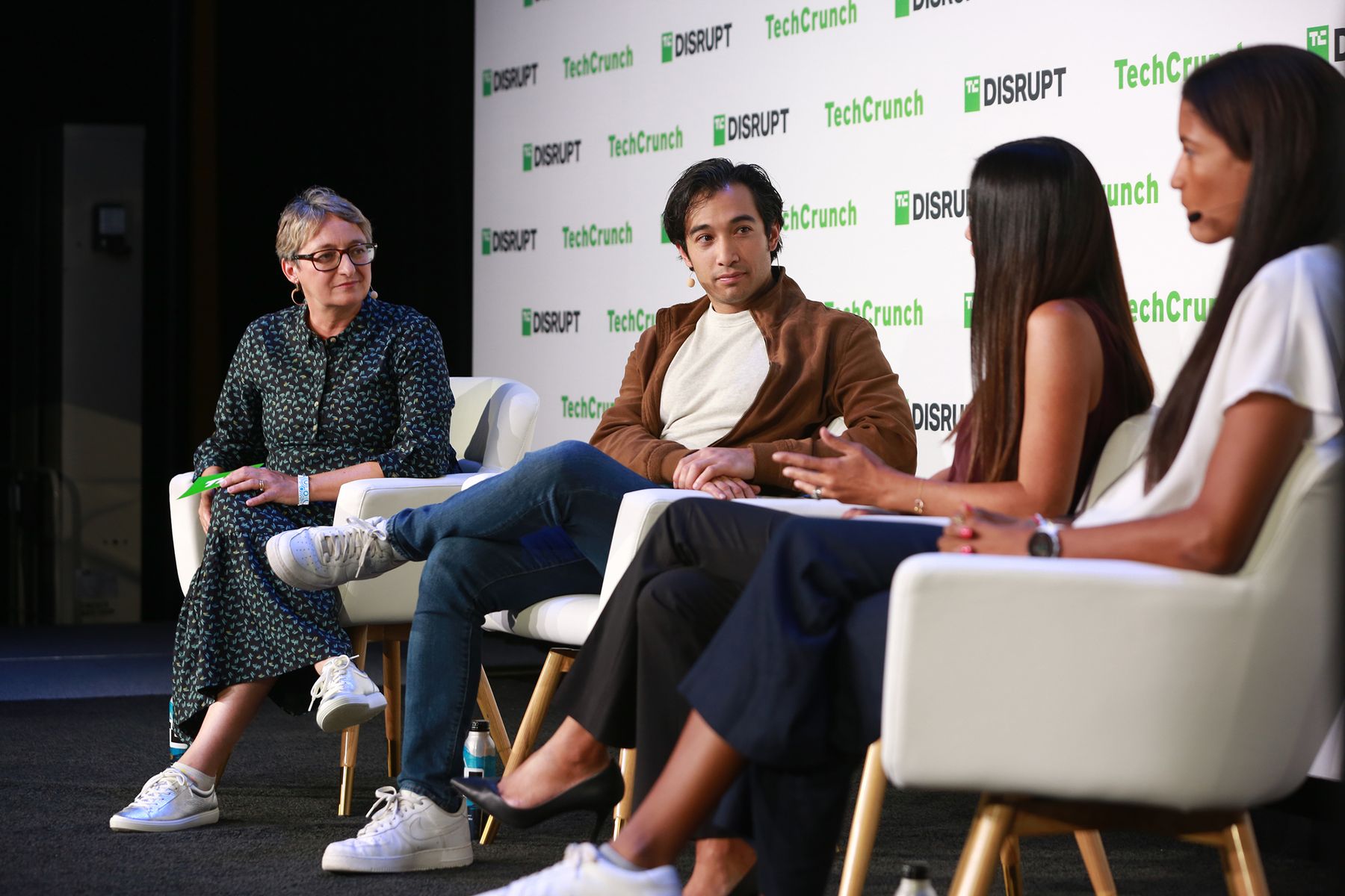 Mark Fiorentino on stage at TechCrunch Disrupt 2023.