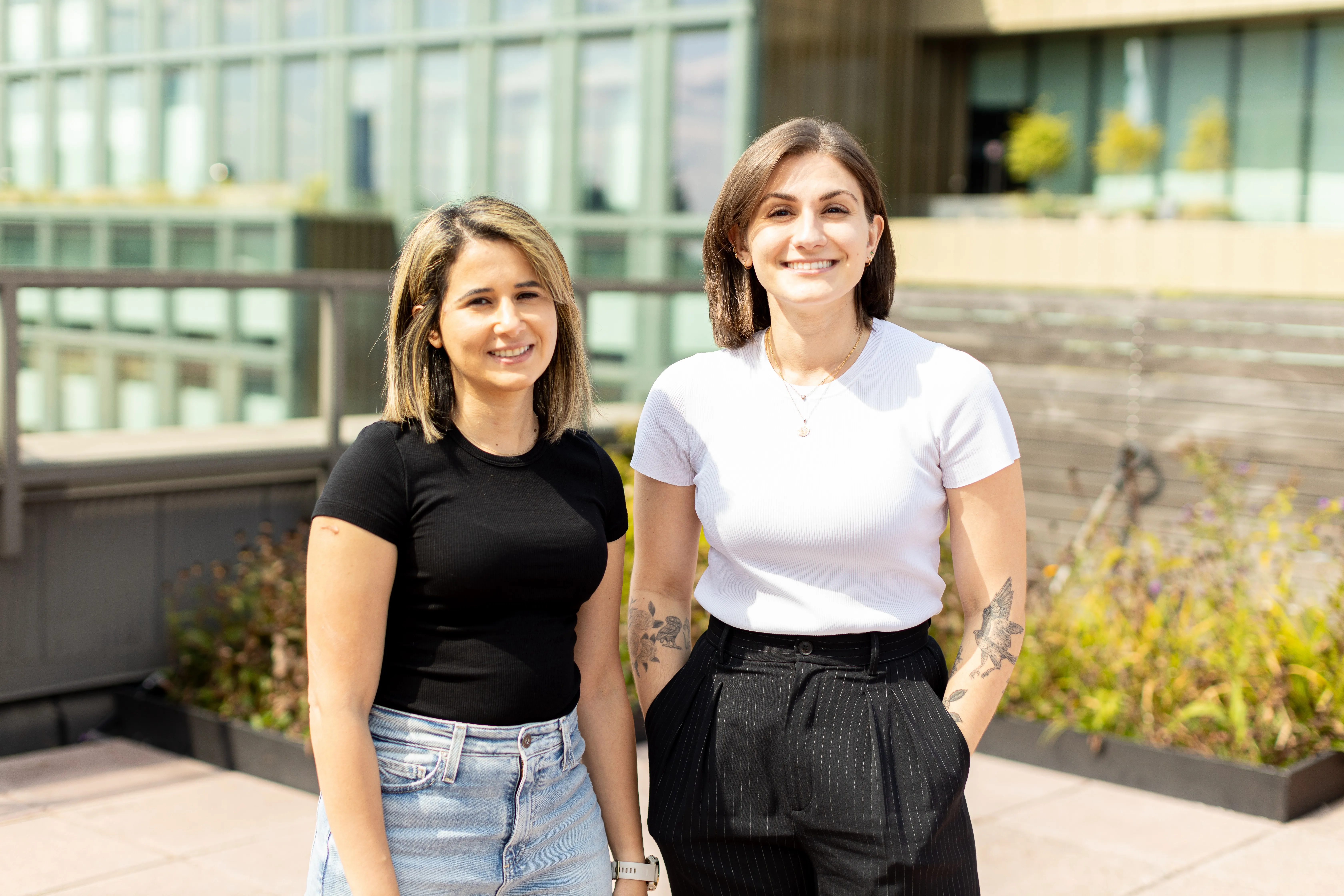 Thread AI co-founders Mayada Gonimah (left) and Angela McNeal (right)