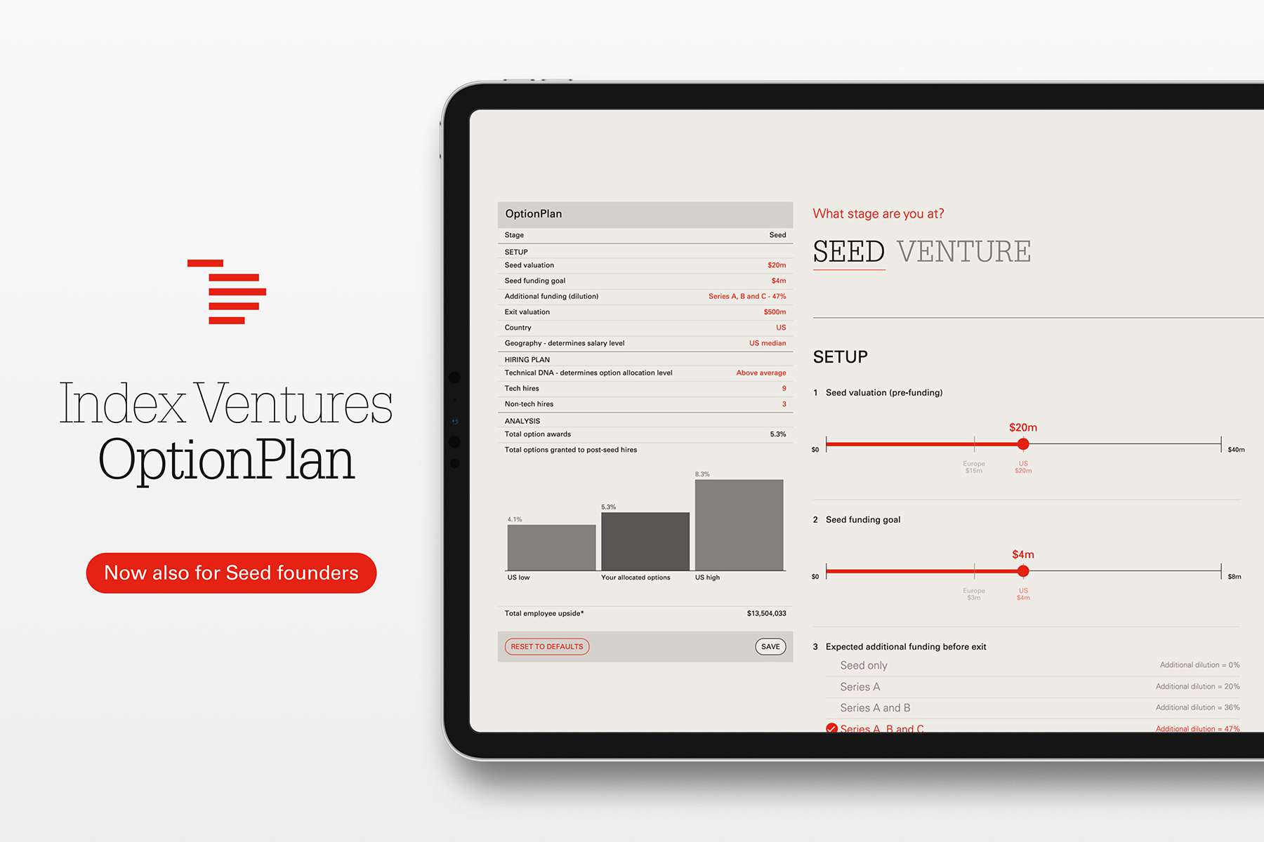 We are launching OptionPlan Seed to help founders design competitive stock option plans for employees.