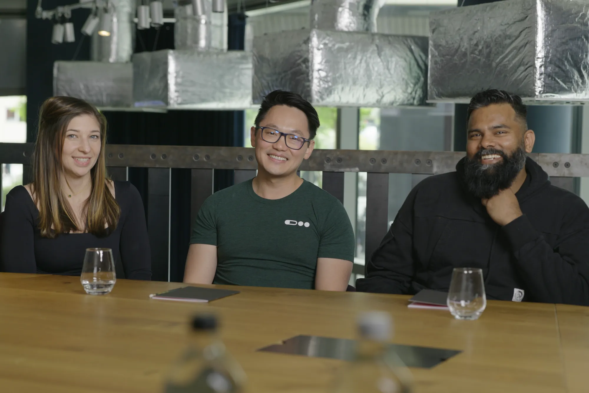 The Phaidra founding team: Katie Hoffman, Jim Gao, and Vedavyas Panneershelvam.