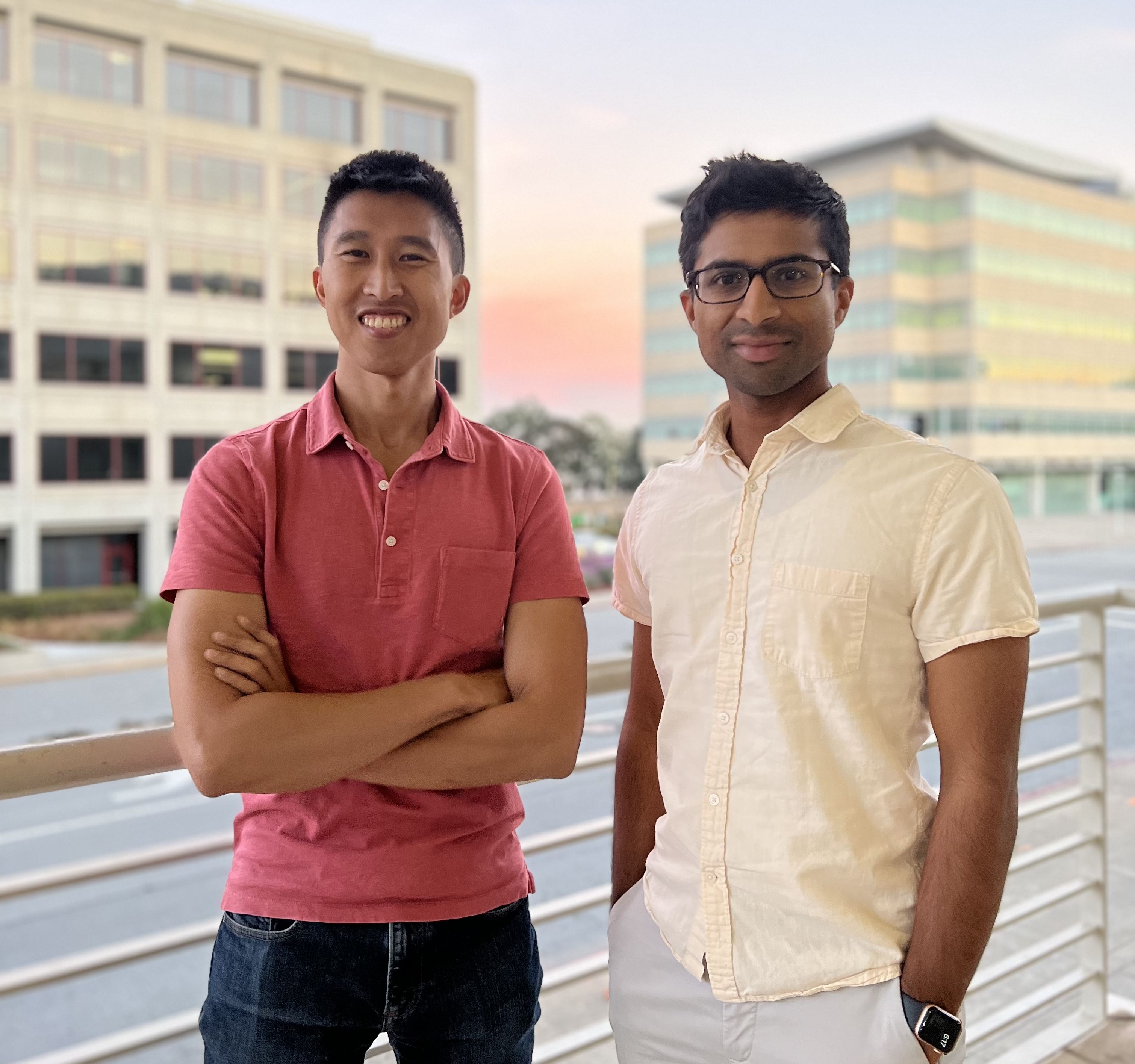 The BrightGo founding team, Gerald Fong and Saagar Deshpande.