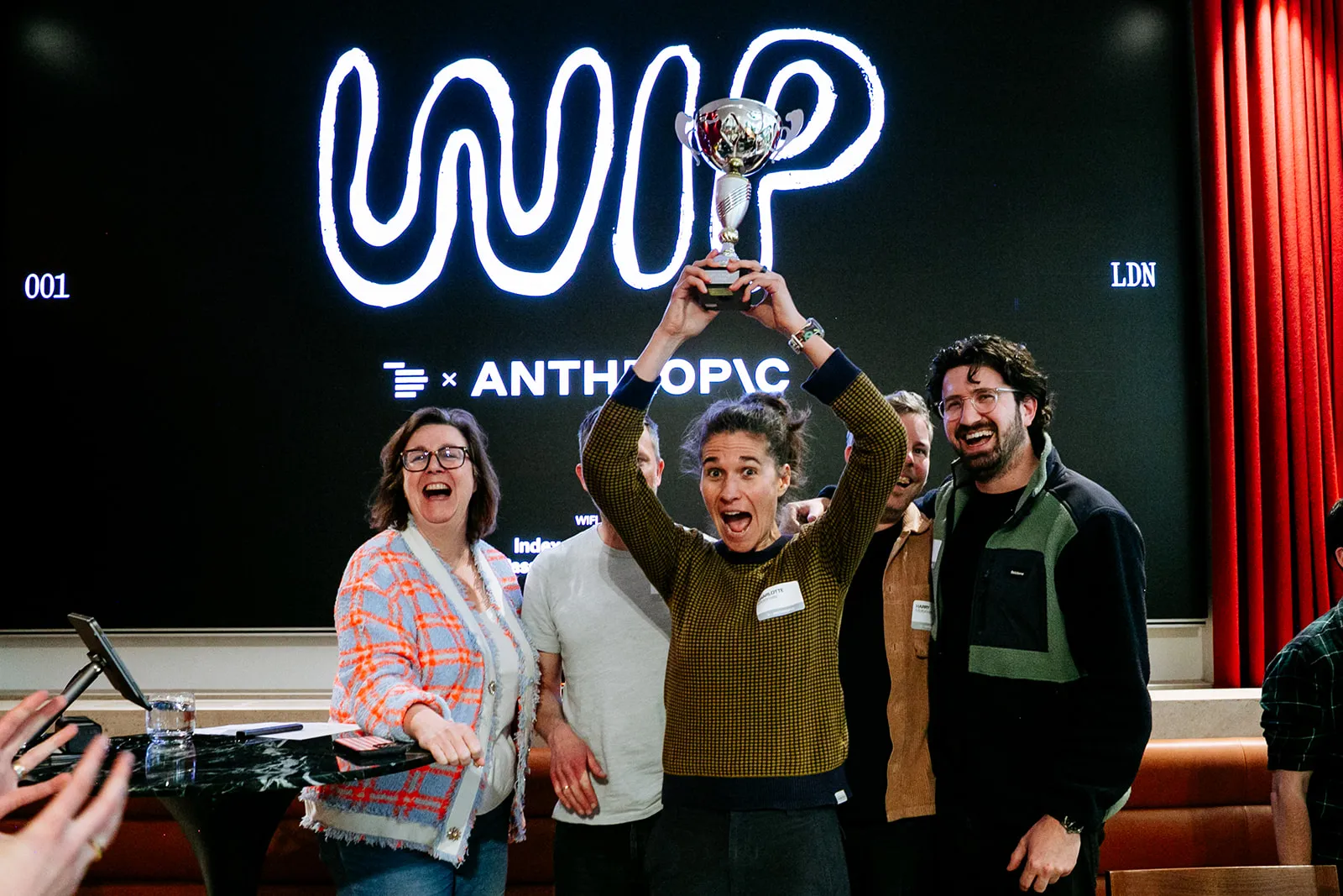 Charlotte Roach and the Motorway team came away WIP winners