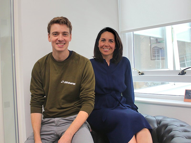 WhiteHat founders Sophie Adelman and Euan Blair