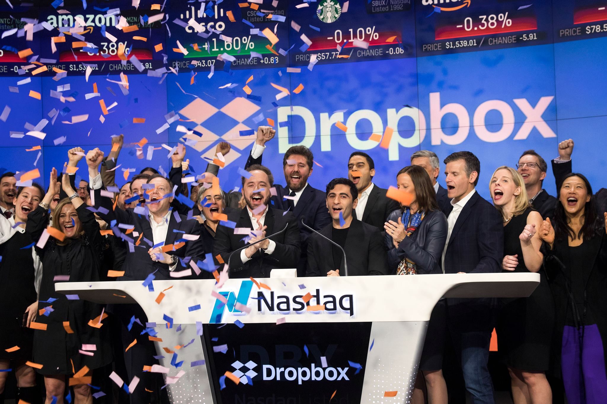 Dropbox at Nasdaq