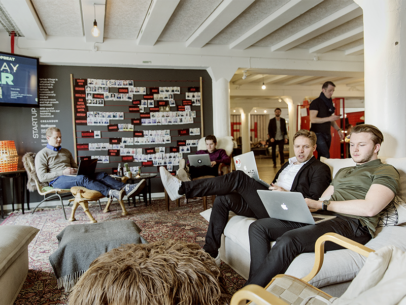 Founders House in Copenhagen, home to some 35 companies.