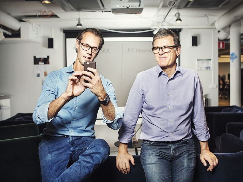 iZettle co-founders Jacob De Geer and Magnus Nilsson