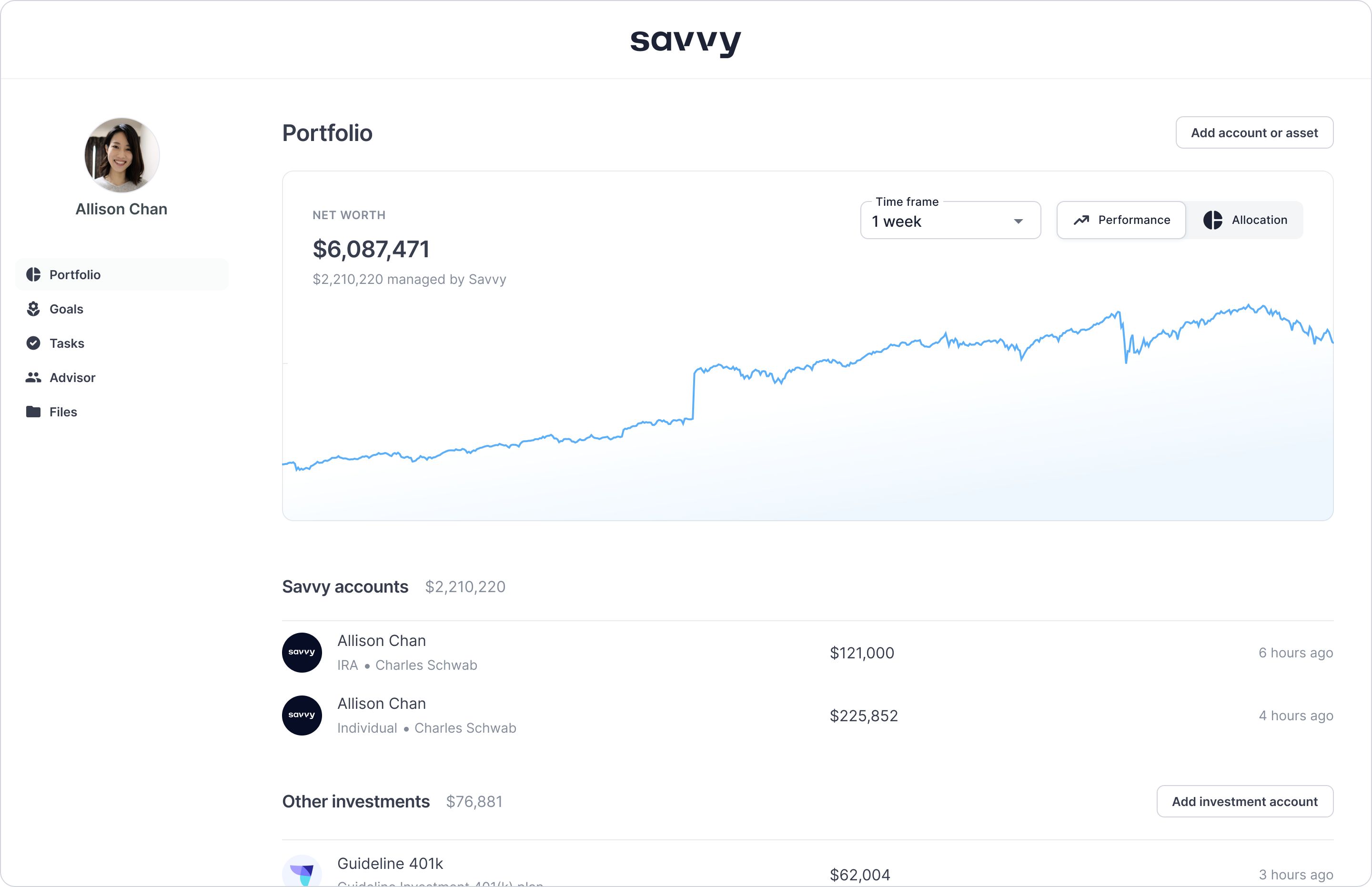 Savvy is a technology-enabled wealth management platform &amp; RIA striving to modernize human financial advice for financial advisors and wealth managers everywhere. 