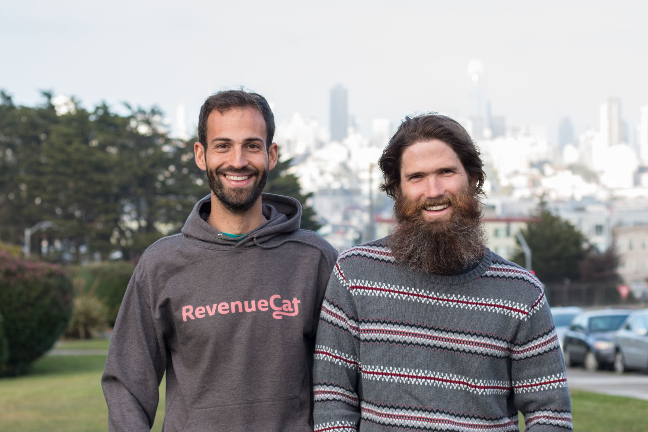 The Co-founders of RevenueCat: Miguel Carranza (left) and Jacob Eiting (right)