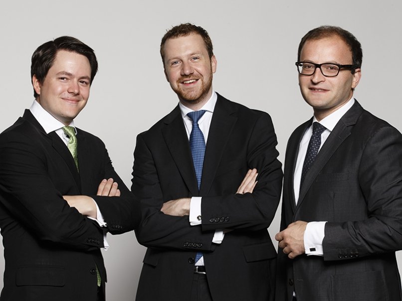 Raisin's founders Frank Freund, Michael Stephan and Tamaz Georgardze 