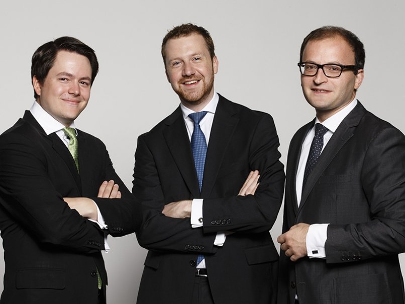 Raisin's founders Frank Freund, Michael Stephan and Tamaz Georgardze