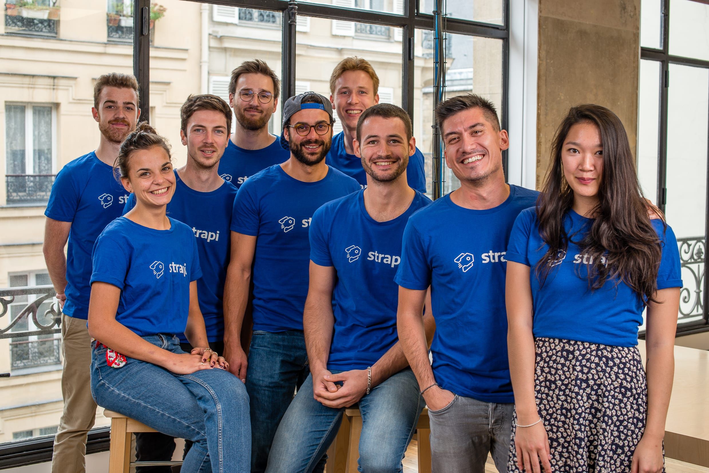 The Strapi team at their Paris office