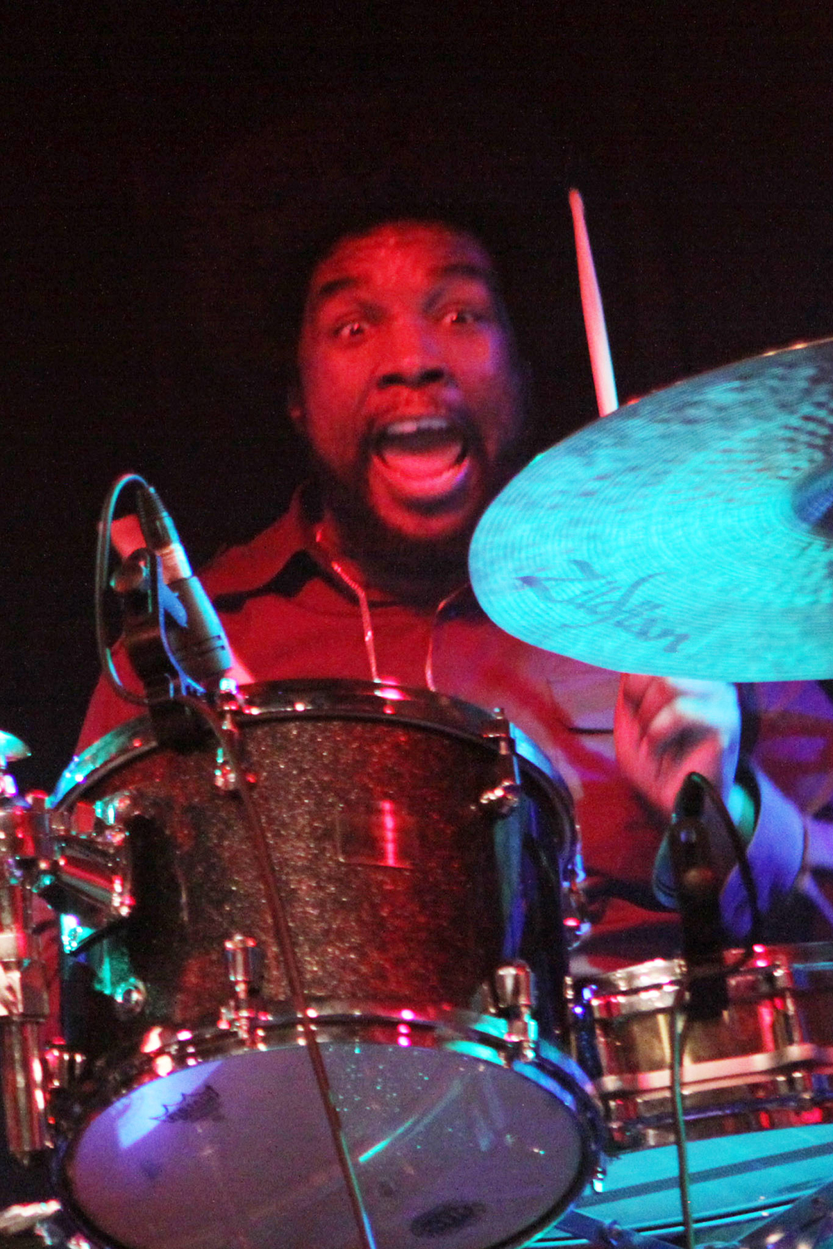 Drummer playing Zildjian cymbal